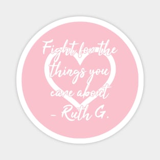 RBG Feminism Heart | Ruth Bader Ginsburg Quote Magnet